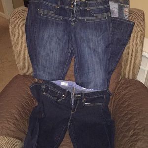 2 denim jeans size 8.  Bag# 13
